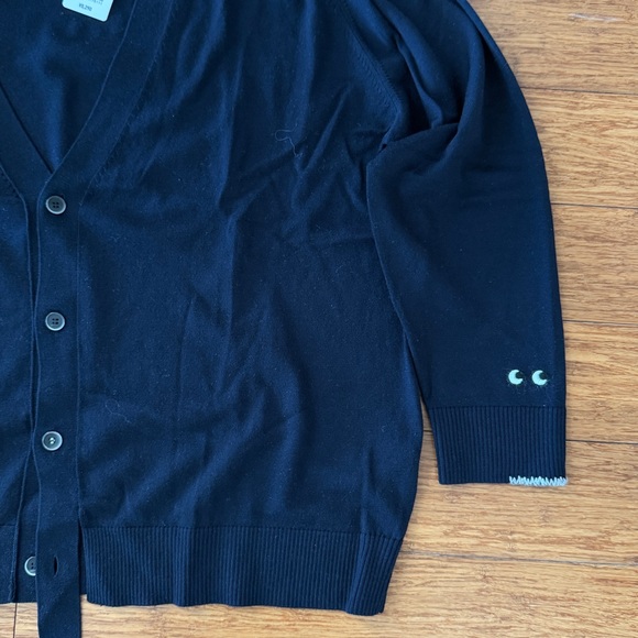 Uniqlo x Anya Hindmarch Navy Cardigan Women’s XL, Unisex Fit Small–Medium Men - Picture 4 of 5